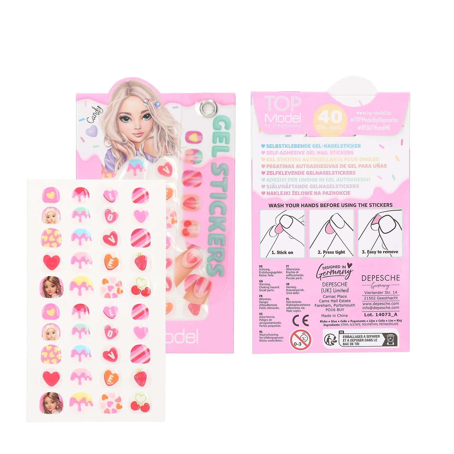 TOPModel Gel Nail Stickers CANDY GLAM - Image 5