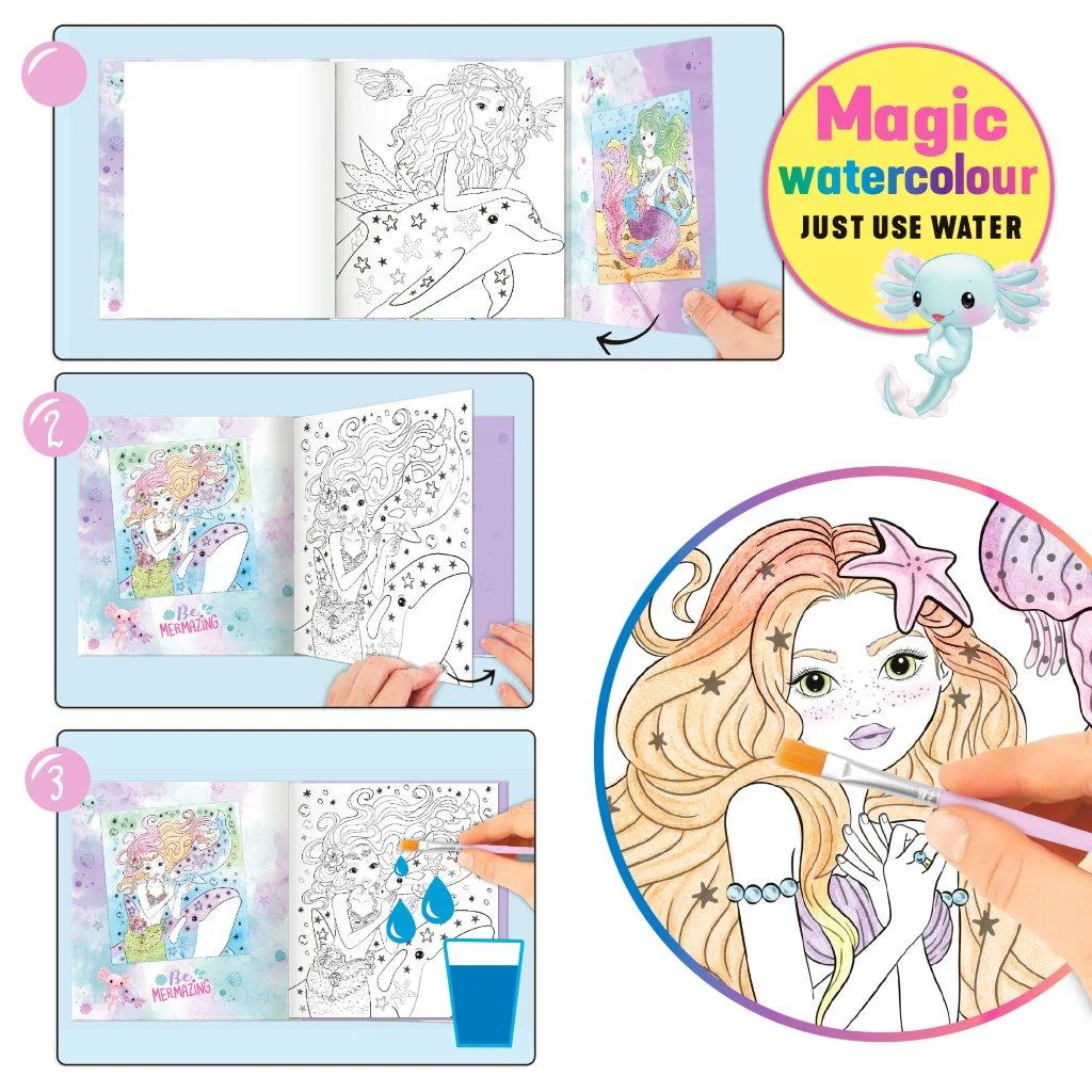TOPModel Mermaid Watercolour Book - Image 4