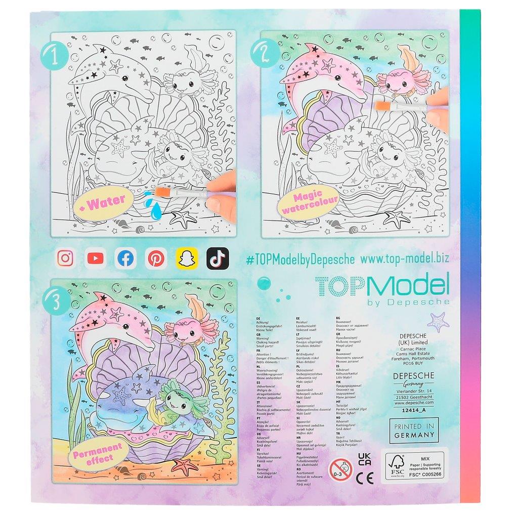 TOPModel Mermaid Watercolour Book - Image 6