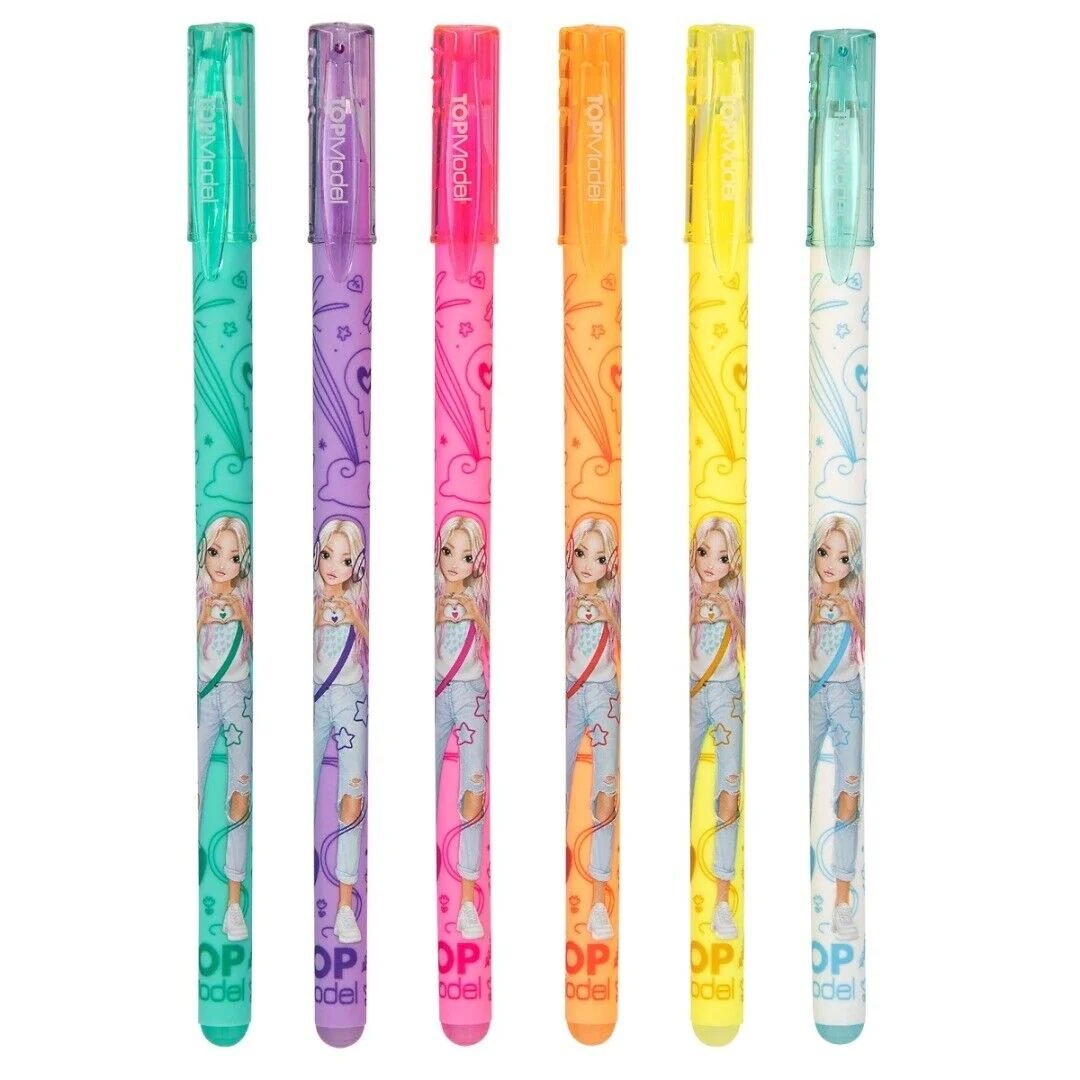 TOPModel Neon Gelpen Set 6 Colours - Image 2