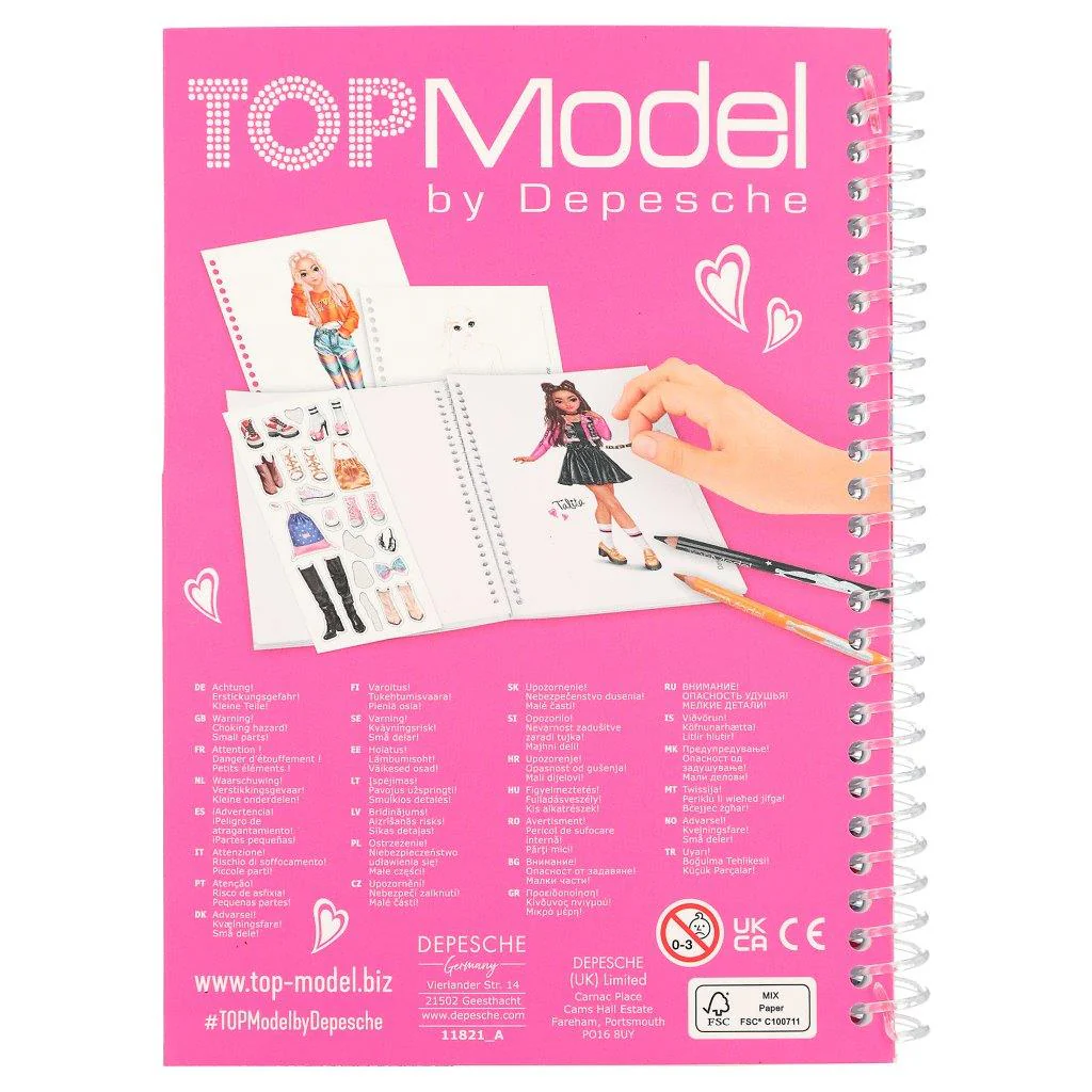 TOPModel Pocket Colouring Book - Image 5