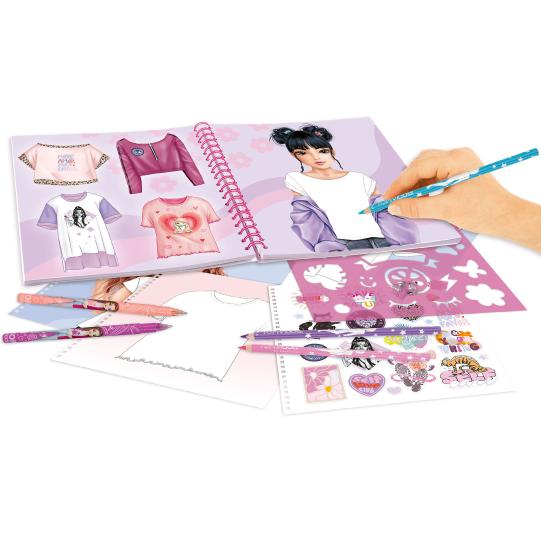 TOPModel T-Shirt Designer Colouring Book - Image 2
