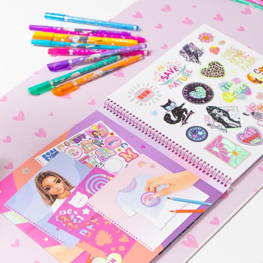 TOPModel T-Shirt Designer Colouring Book - Image 3