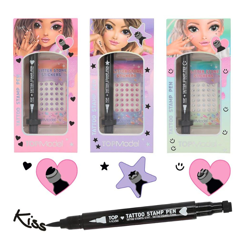 TOPModel Tattoo Pen With Glitter Assortment - Image 2