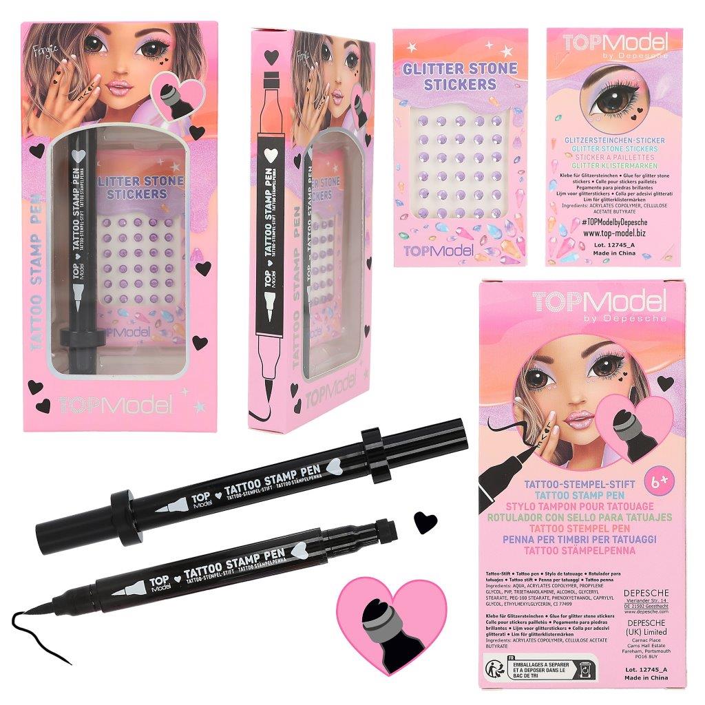 TOPModel Tattoo Pen With Glitter Assortment - Image 3