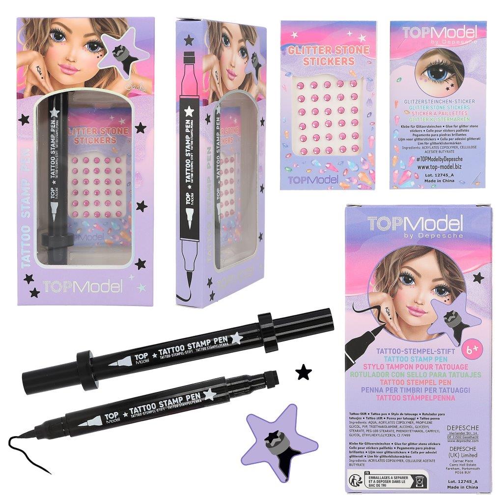 TOPModel Tattoo Pen With Glitter Assortment - Image 4