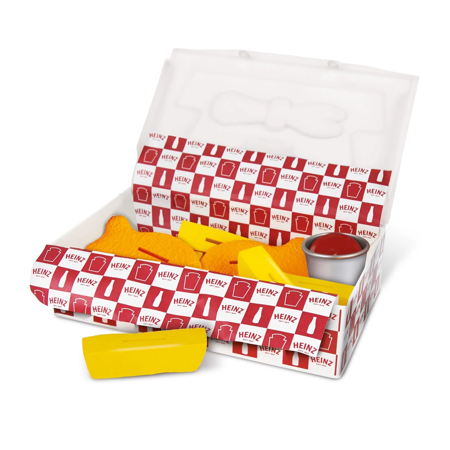 Toy Heinz Fish & Chips Takeaway Set Kids Role Play Toy - Image 2