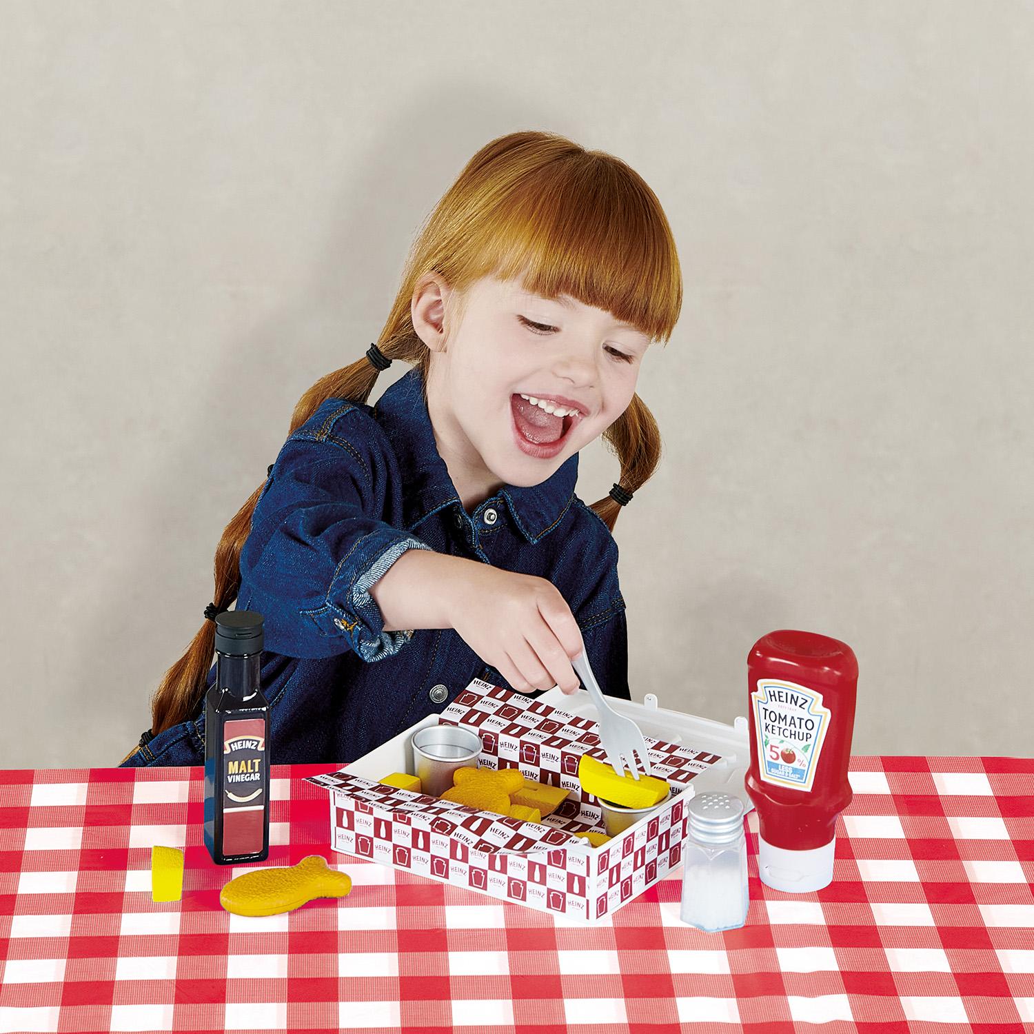 Toy Heinz Fish & Chips Takeaway Set Kids Role Play Toy - Image 6