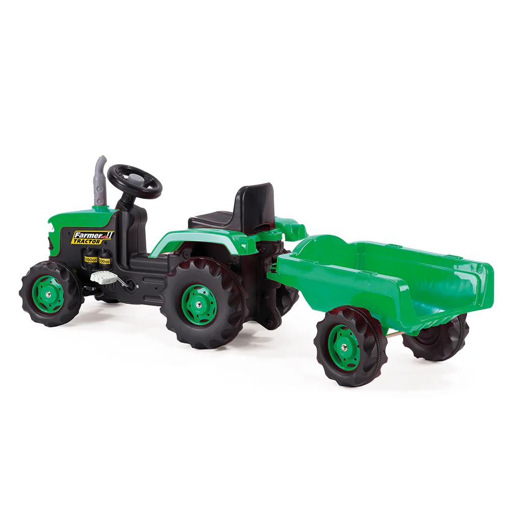 Tractor Pedal Operated & Trailer Green - Image 2