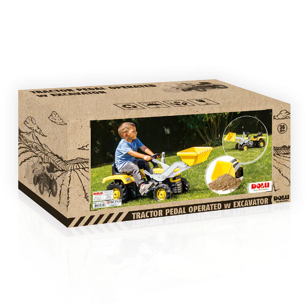 Tractor Pedal Operated With Excavator Yellow - Image 5
