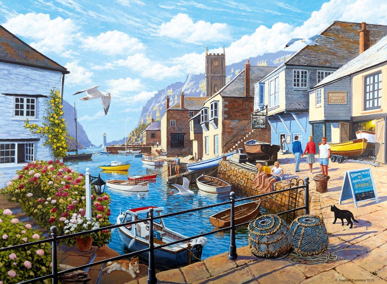Ravensburger Tranquil Harbour 500 Piece Jigsaw Puzzle - Image 2