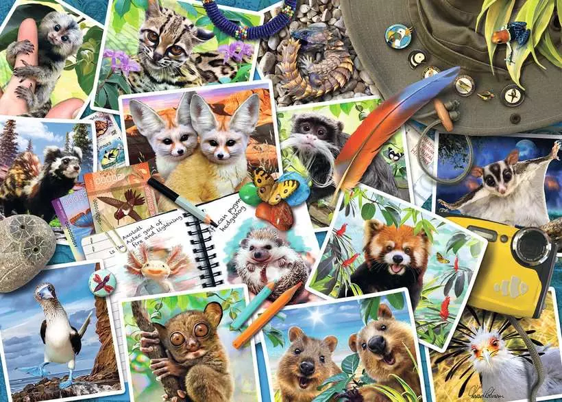 Ravensburger Traveler's Animal Journal 1000 Piece Jigsaw Puzzle - Image 2