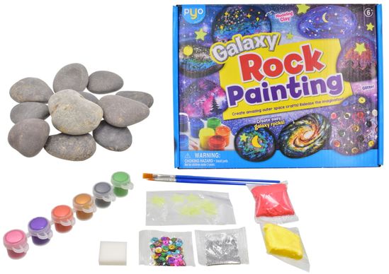 Pyo Galaxy Rock Painting