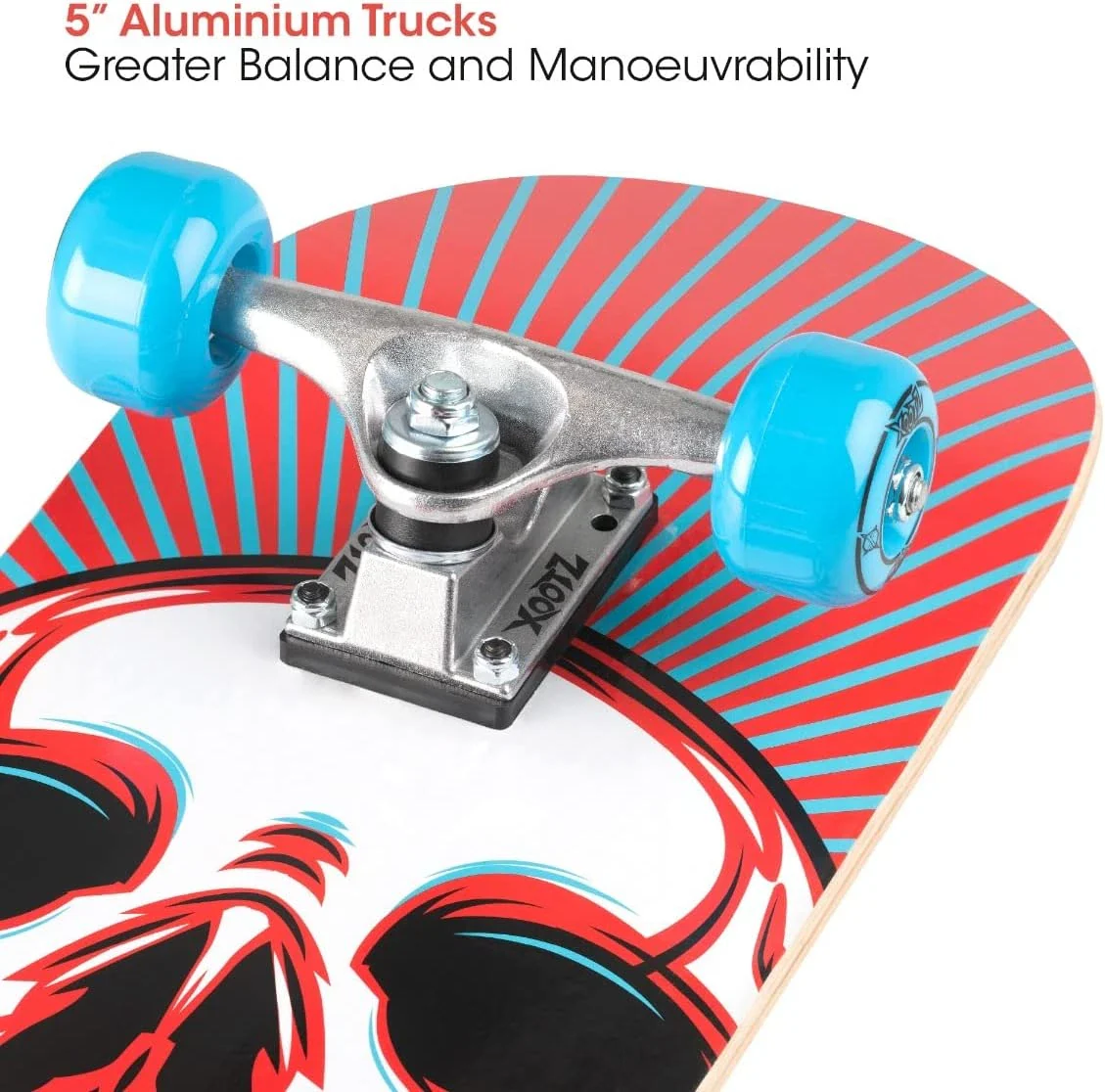 Xoo Doublekick 31" Skateboard Skull - Image 5