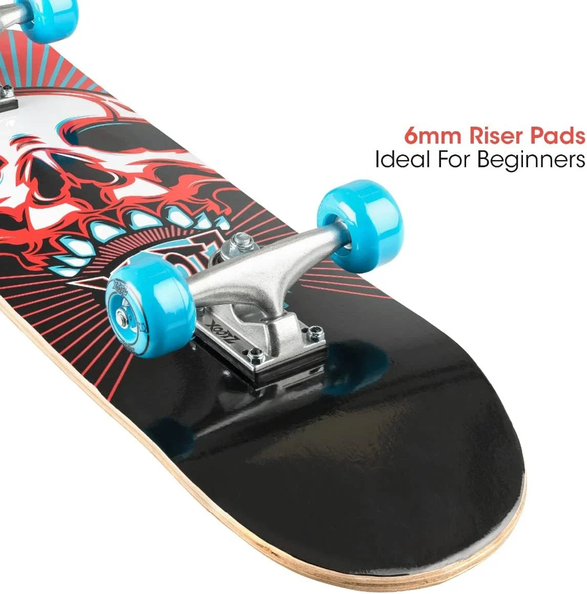 Xoo Doublekick 31" Skateboard Skull - Image 6