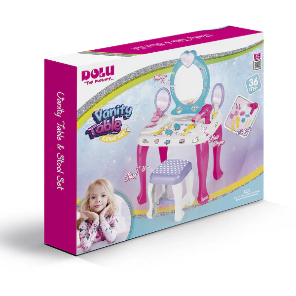 Unicorn Vanity Table & Stool Set - Image 4