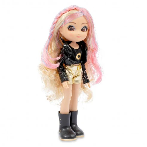 Unique Eyes Doll W/Hair Accessories Asst - Image 2