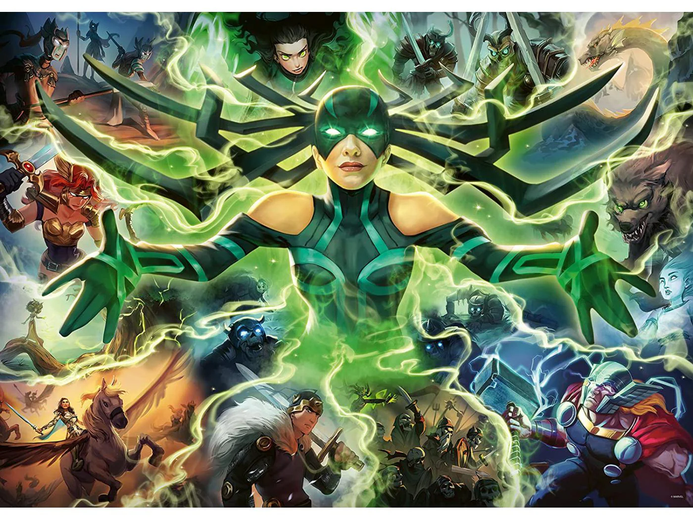Ravensburger Marvel Villainous: Hela 1000 Piece Jigsaw Puzzle - Image 2