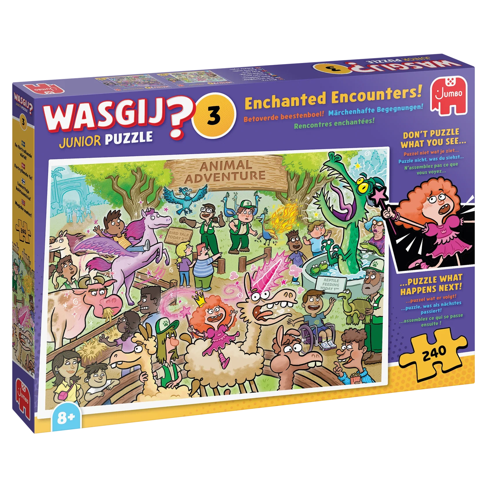 Jumbo Wasgij Junior 3 Enchanted Encounters! 240 Piece Jigsaw Puzzle