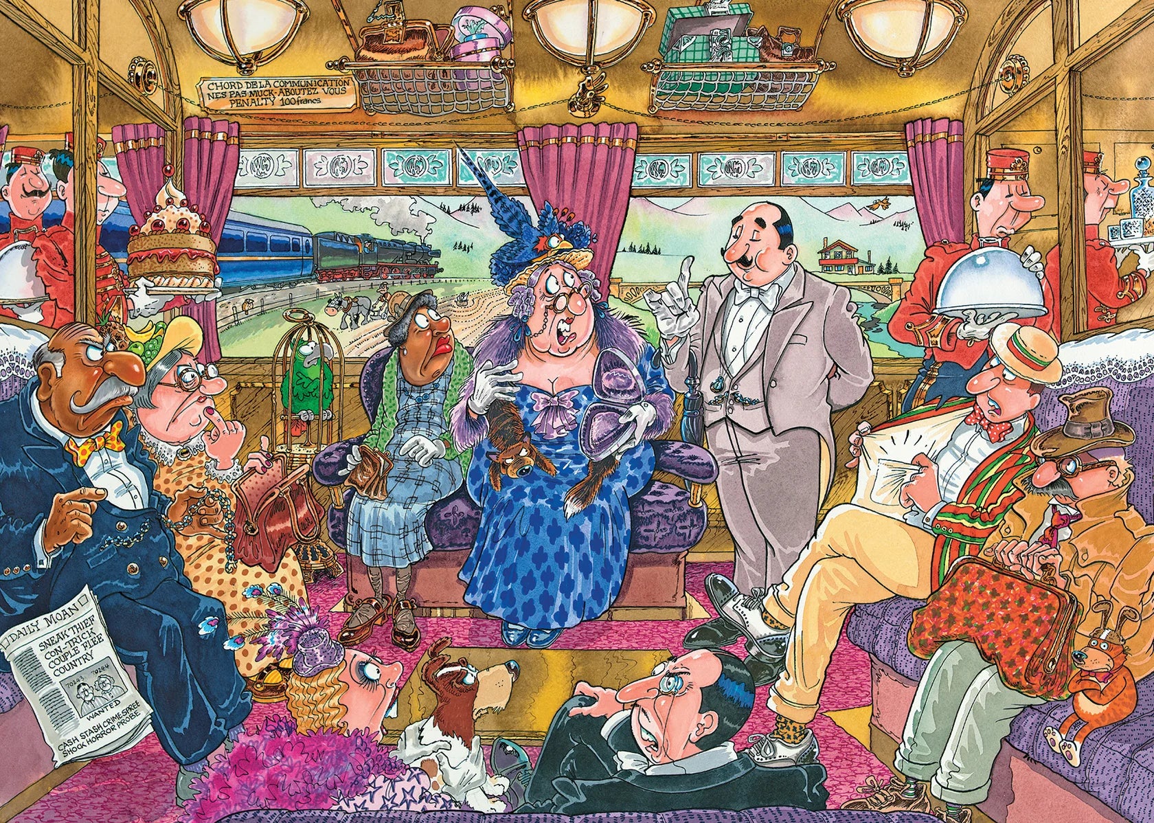 Jumbo Wasgij Retro Mystery 9 Great Train Robbery - Image 2