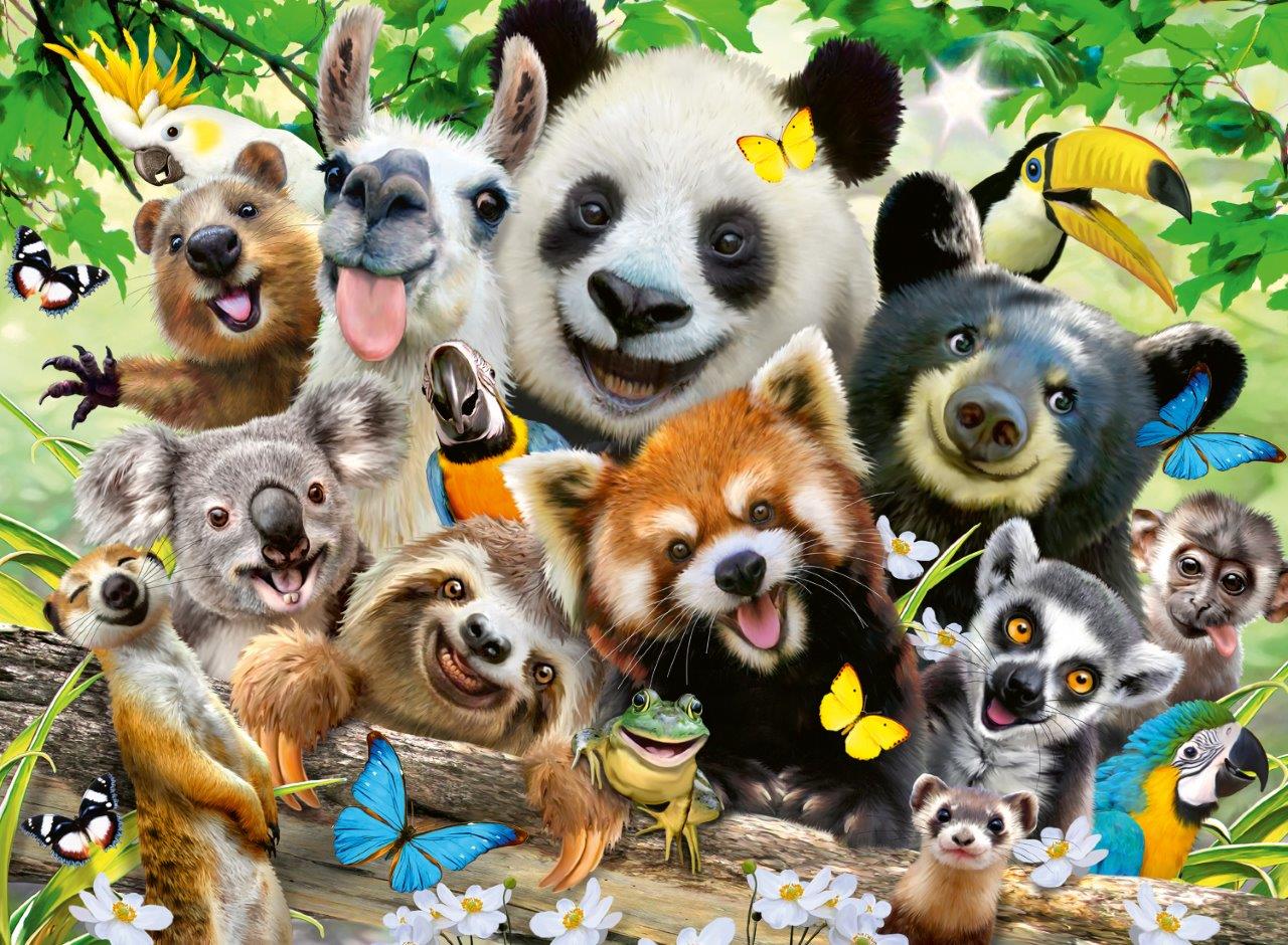 Ravensburger Wildlife Selfie XXL 300 Piece Jigsaw Puzzle - Image 2