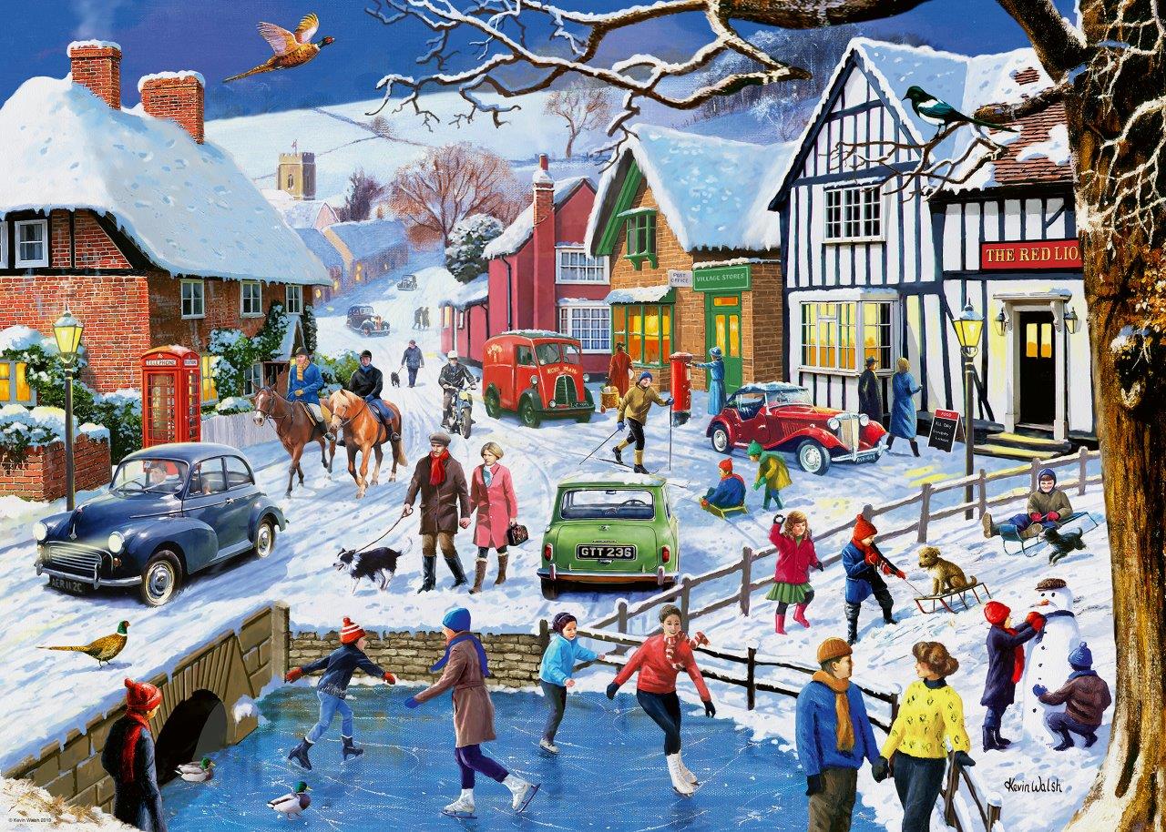Ravensburger Leisure Days 3: Winter Village 1000 Piece Jigsaw Puzzles - Image 2