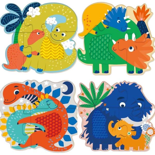 Wooden Touch Puzzle Dinosaurs - Image 2