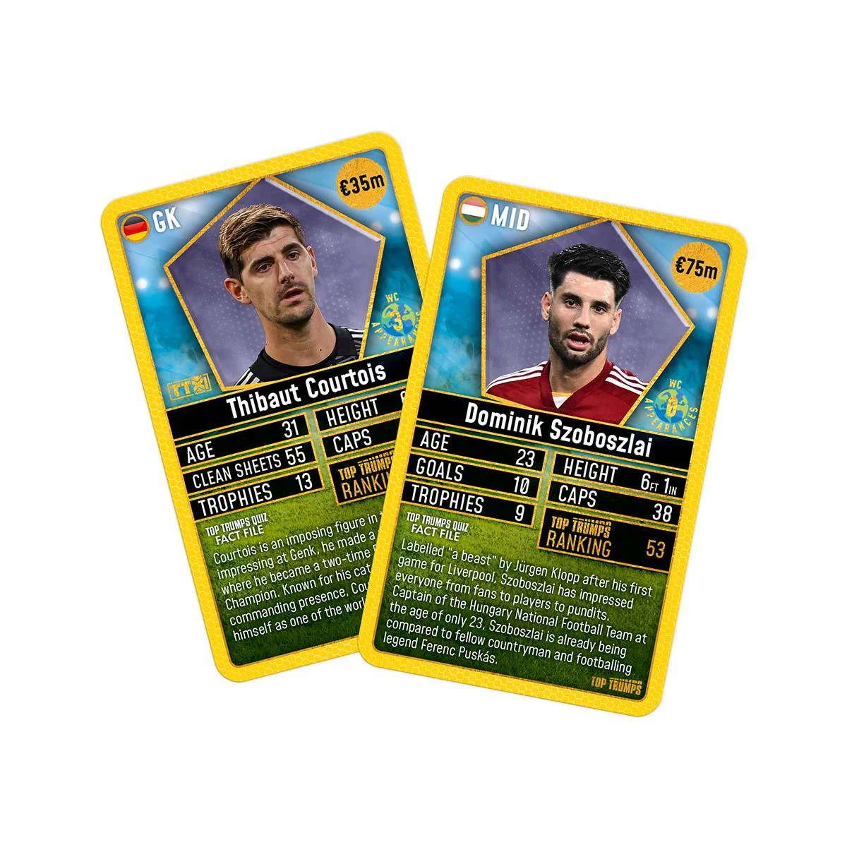 World Football Stars Top 200 Top Trumps Pack 2 - Image 3