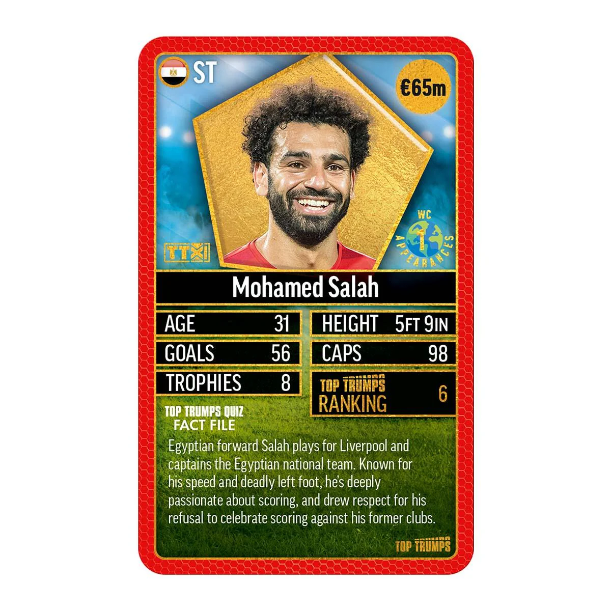 World Football Stars Top 200 Top Trumps Pack 4 - Image 2