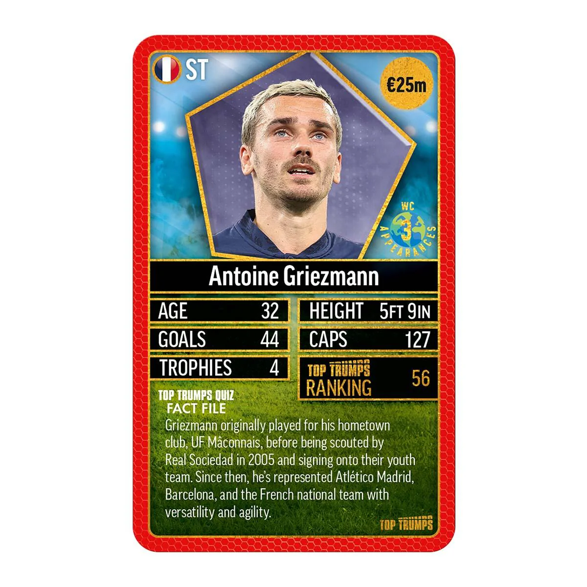World Football Stars Top 200 Top Trumps Pack 4 - Image 3
