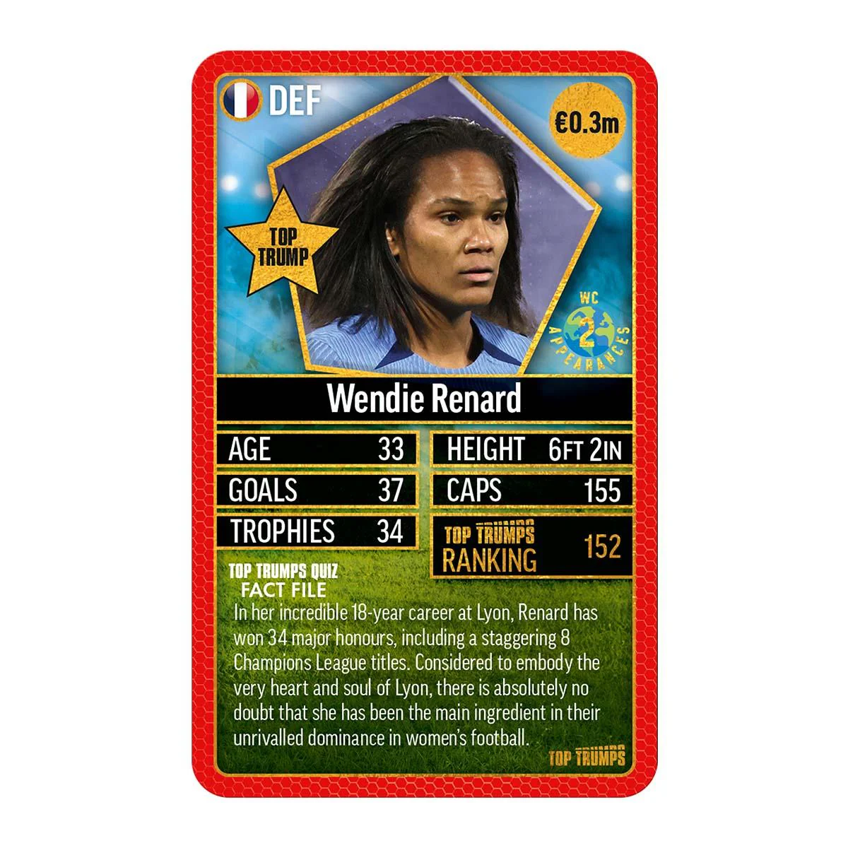 World Football Stars Top 200 Top Trumps Pack 4 - Image 4