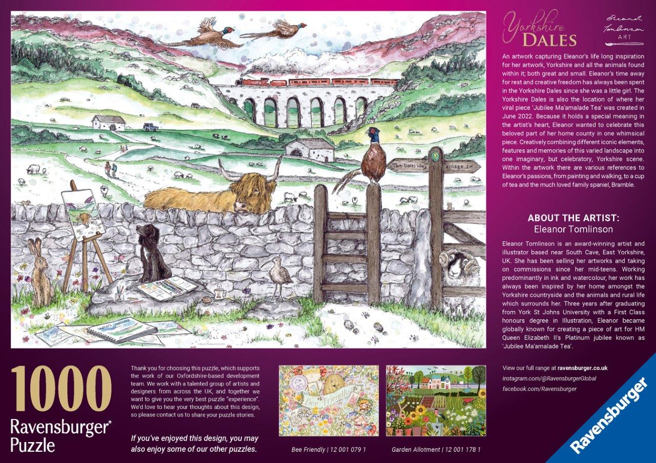 Ravensburger Yorkshire Dales 1000 Piece Jigsaw Puzzle - Image 3