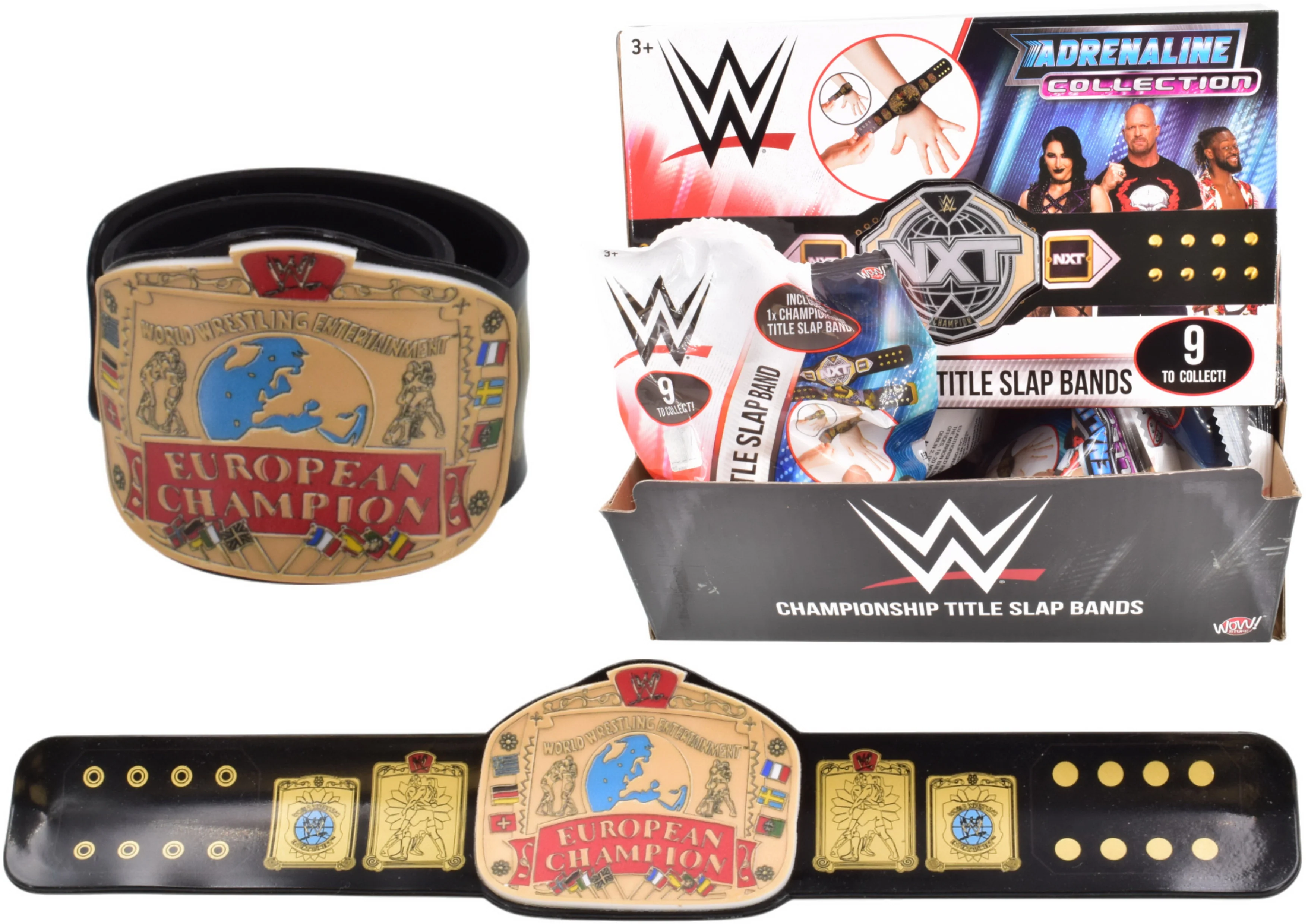 WWE Championship Title Slap Bands Series 3 Blind Bags