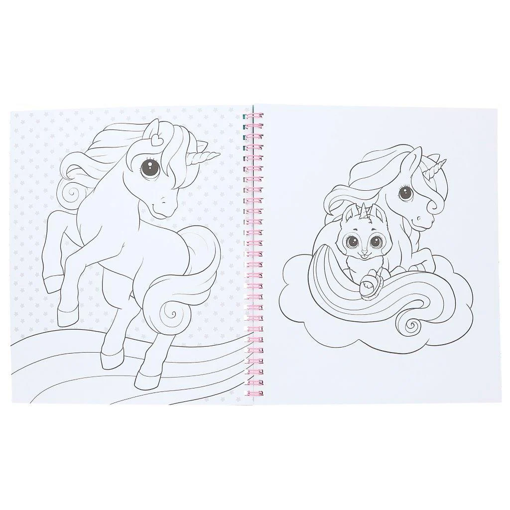 Ylvi Colouring Book With Unicorn And Sequins - Image 4