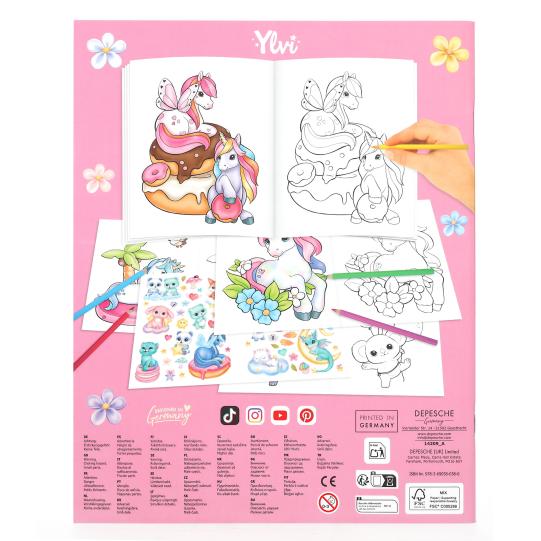 Ylvi Create Your Unicorn Colouring Book - Image 3