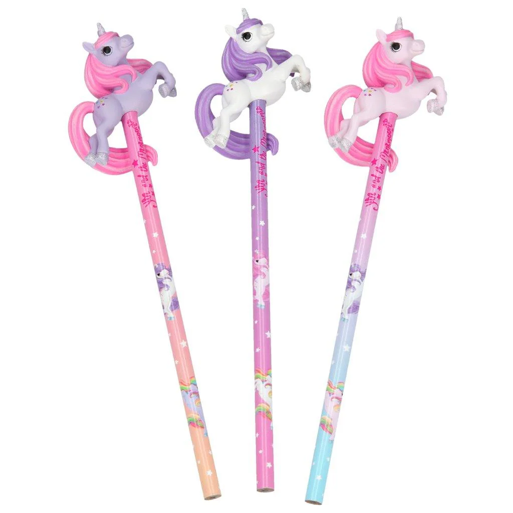 Ylvi Pencil With 3D Unicorn Figurine