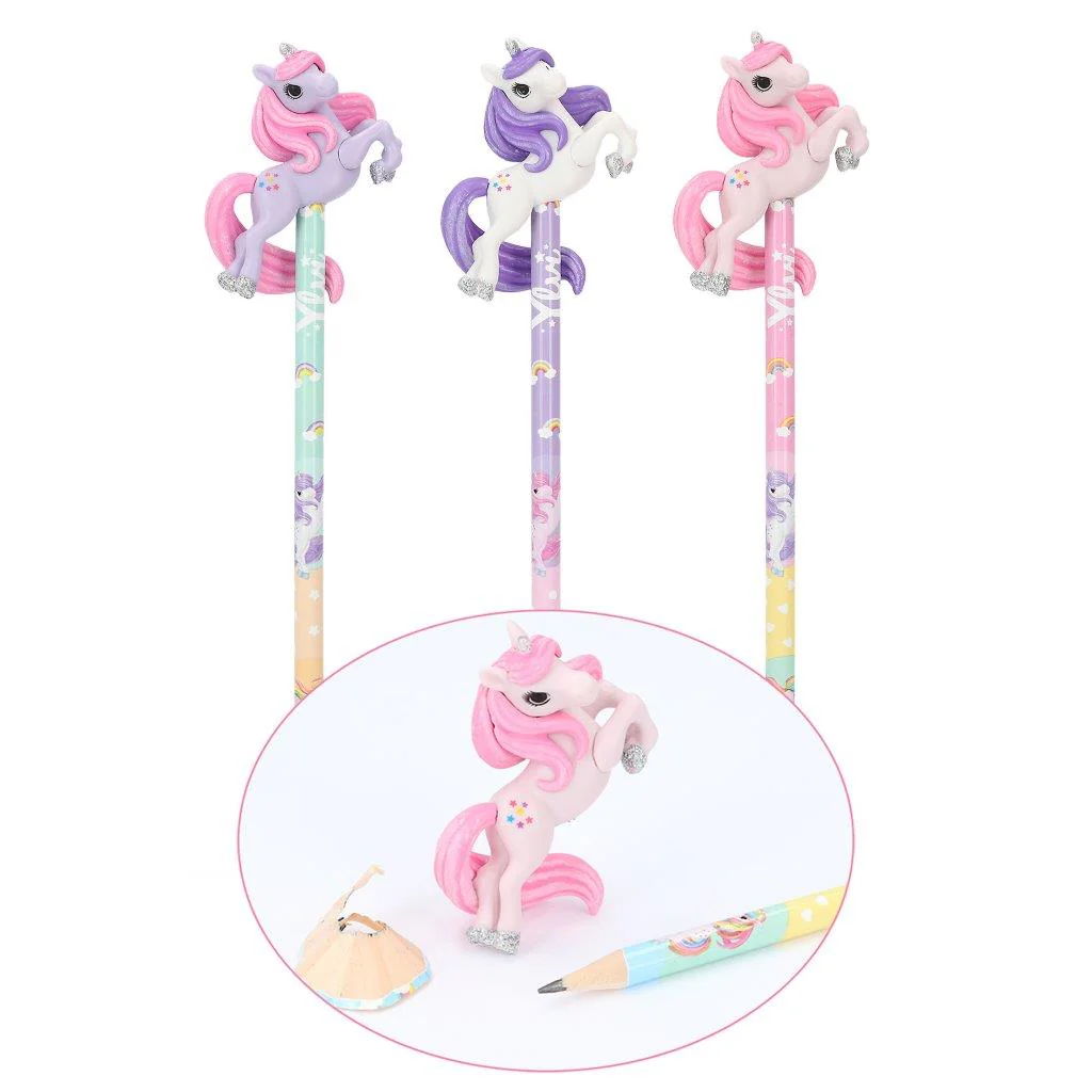 Ylvi Pencil With 3D Unicorn Figurine - Image 3
